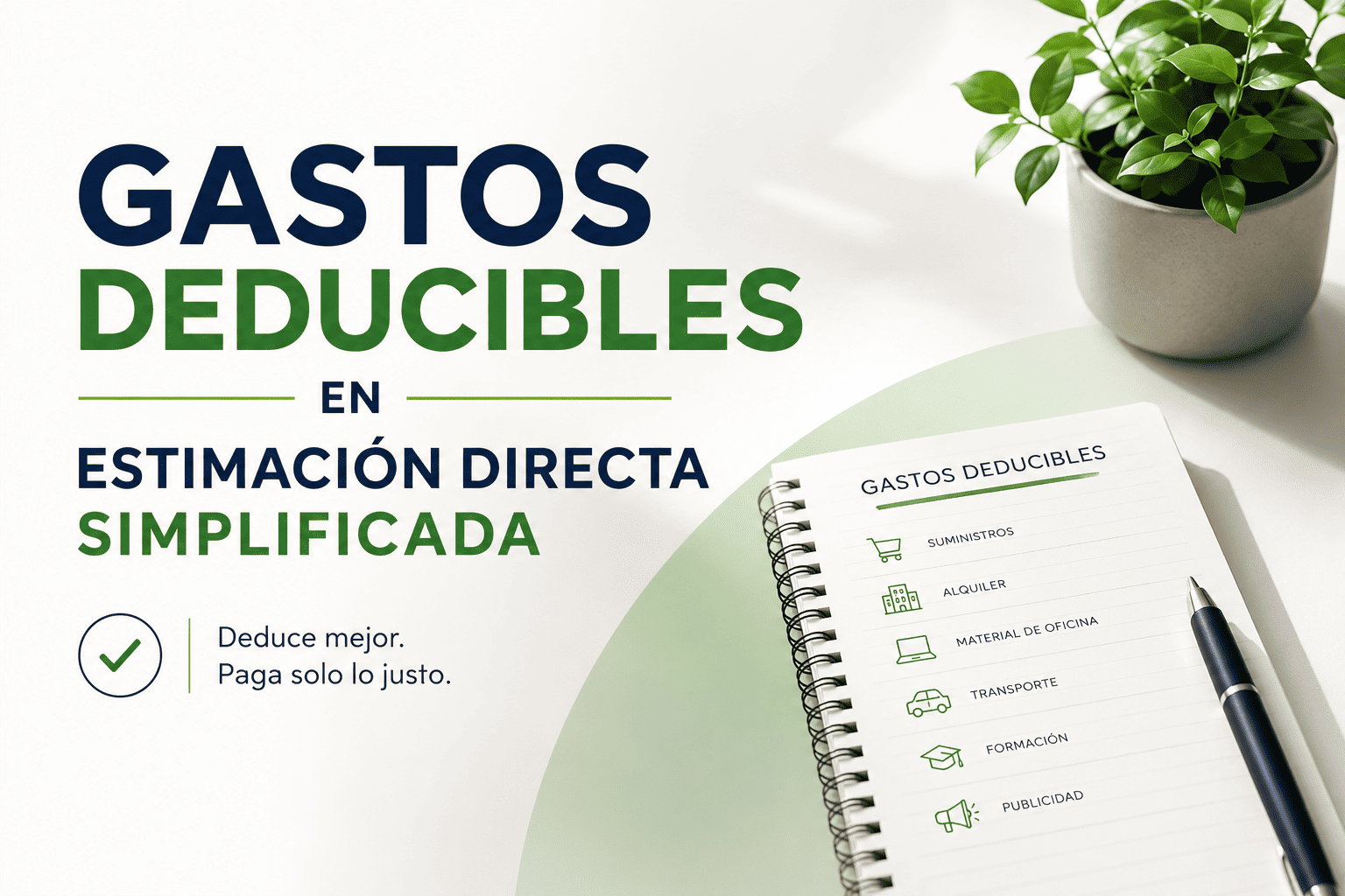 Gastos deducibles estimación directa simplificada