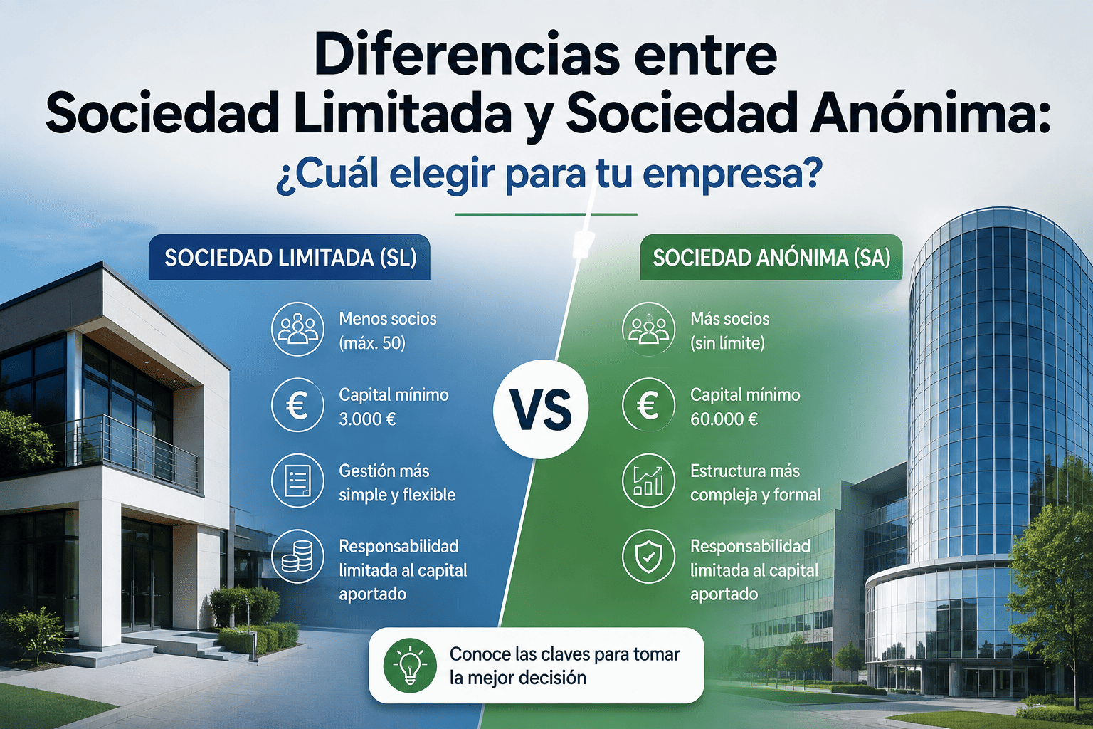 Diferencias entre sociedad limitada y sociedad anónima