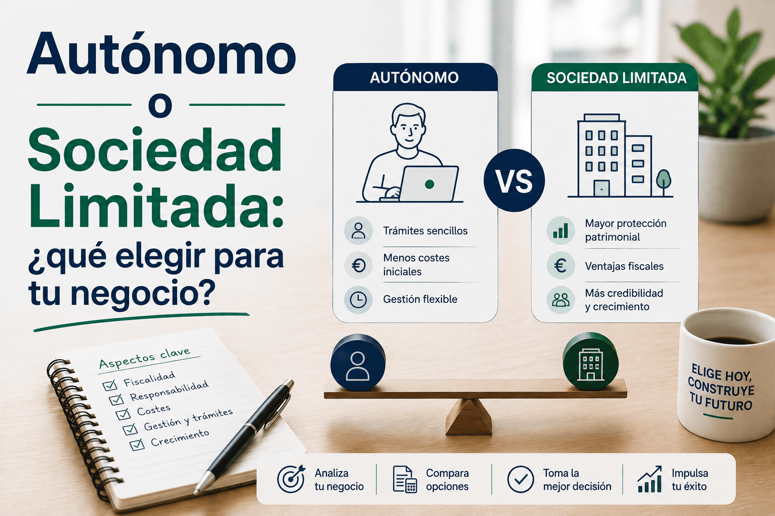 Autónomo vs Sociedad Limitada