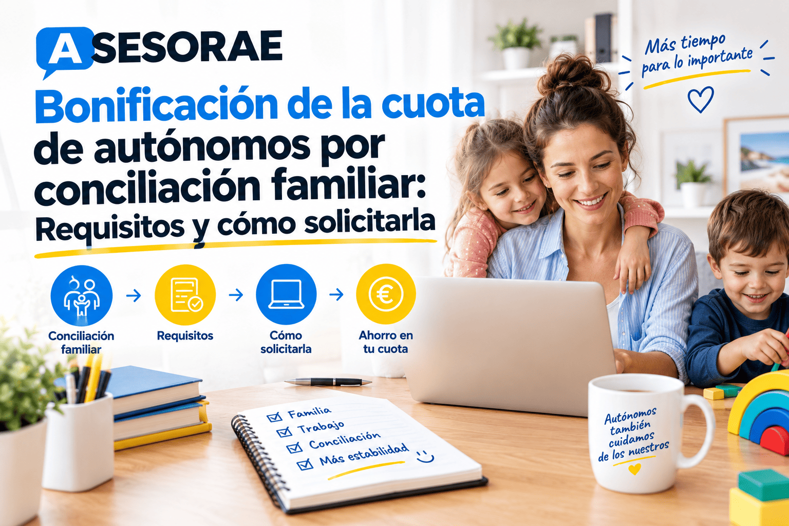 Bonificación cuota autónomos conciliación familiar