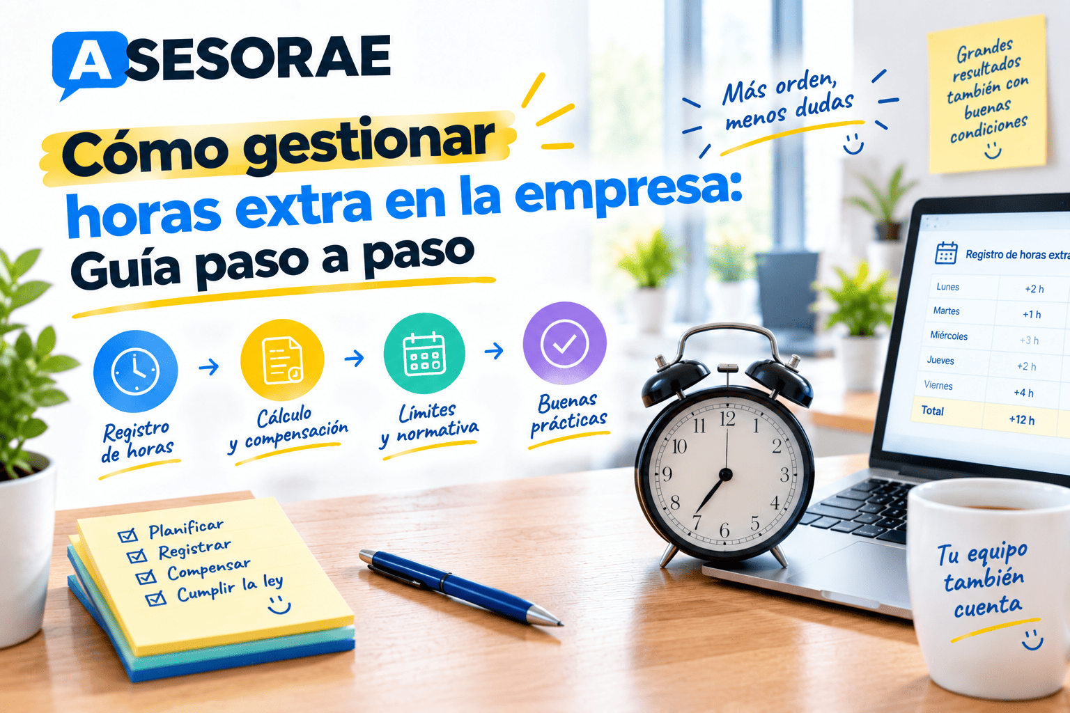 Cómo gestionar horas extra