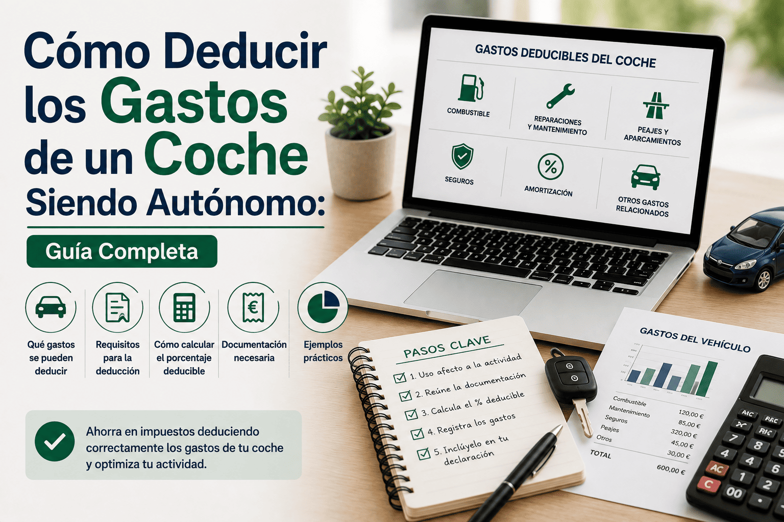 Deducir gastos coche autónomo