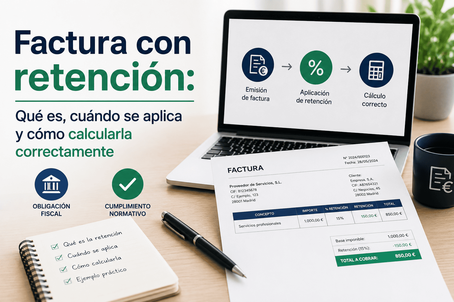 Factura con retención