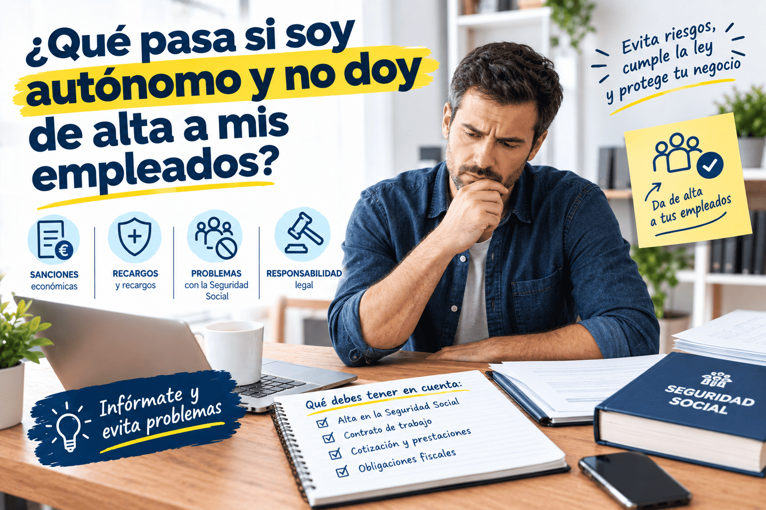 No dar alta empleados autónomo
