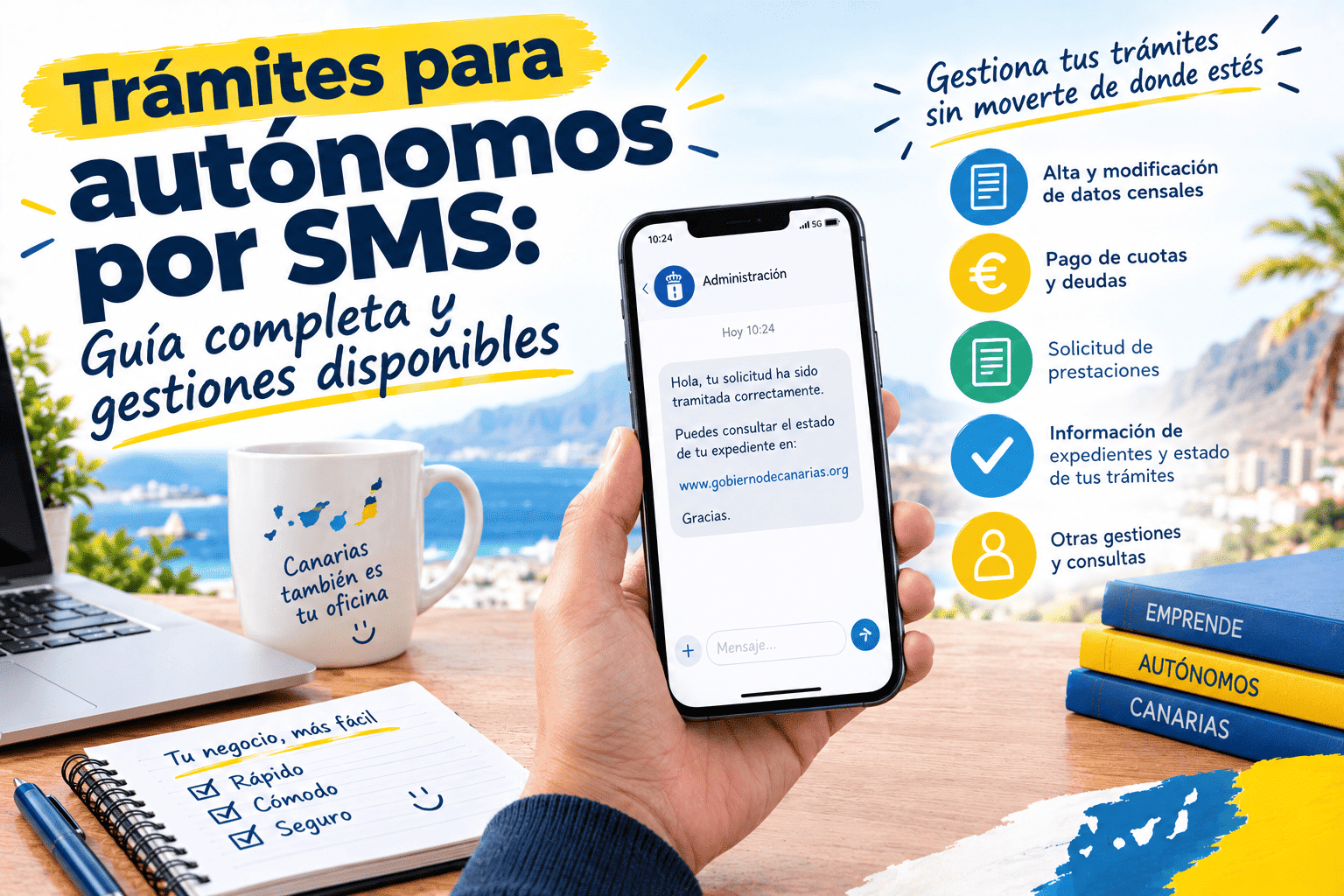 Trámites autónomo SMS